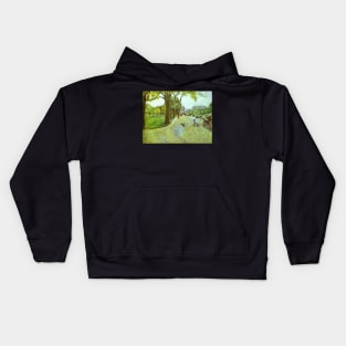 avenue du bois in boulogne 1914 - Pierre Bonnard Kids Hoodie